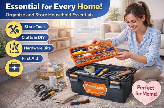 Shielder SH-808 Heavy Duty Plastic Tool Box — 4