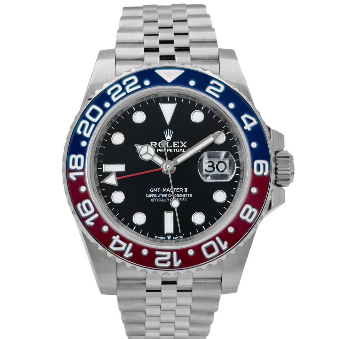 Rolex GMT-Master II “Pepsi” 40mm, Steel, Black Dial 126710BLRO
