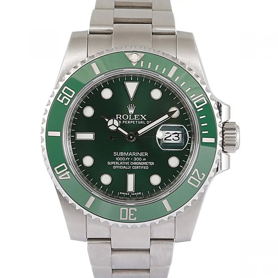 Rolex Submariner Date Hulk Steel Case, Green Dial 40mm 116610LV