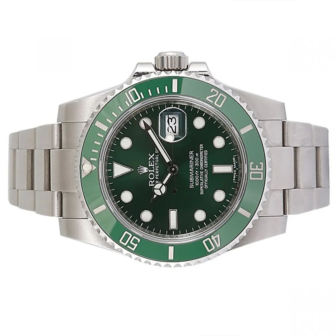 Rolex Submariner Date Hulk Steel Case, Green Dial 40mm 116610LV — 2