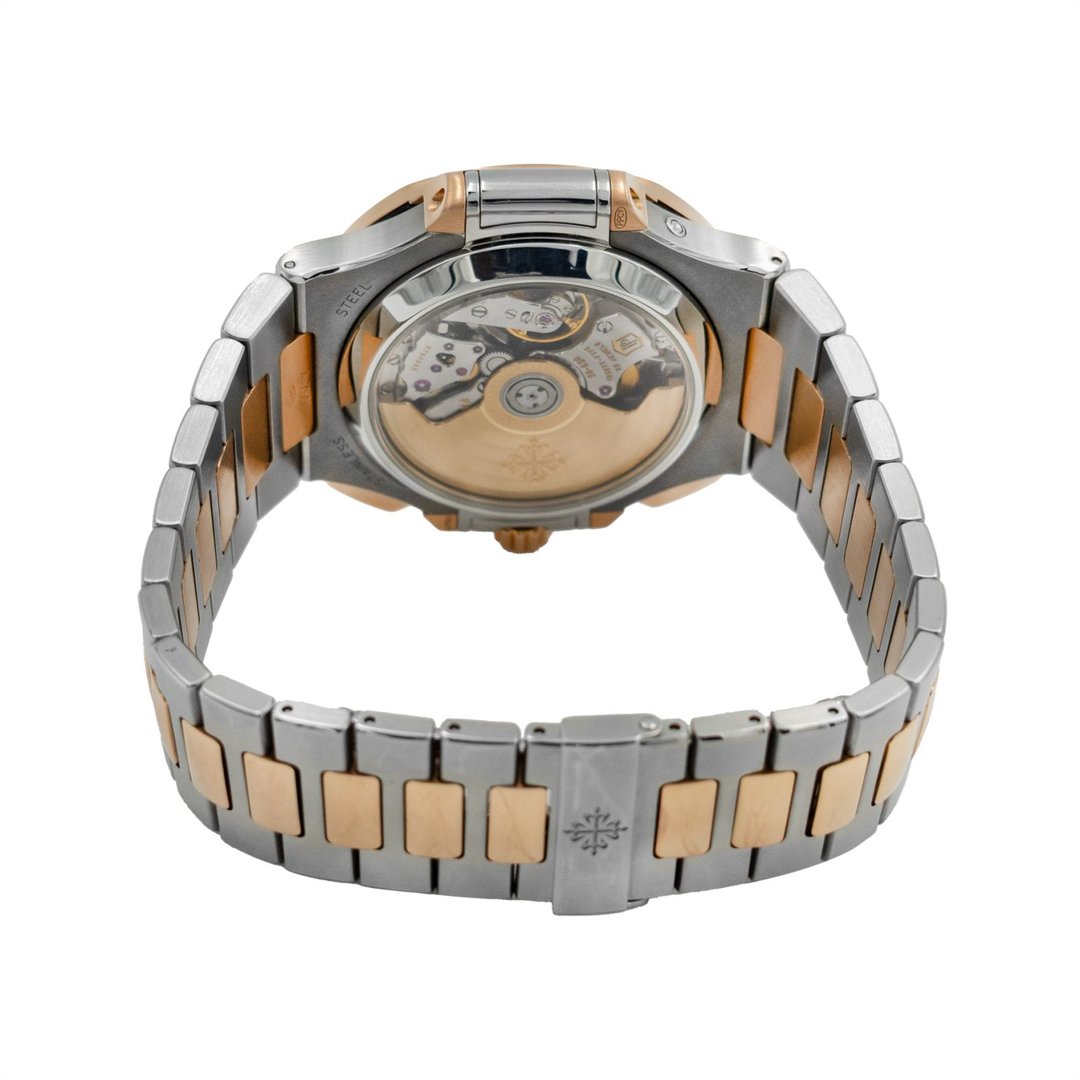 Patek Philippe Nautilus Steel and Rose Gold Chronograph Blue Dial 5980/1AR — 6