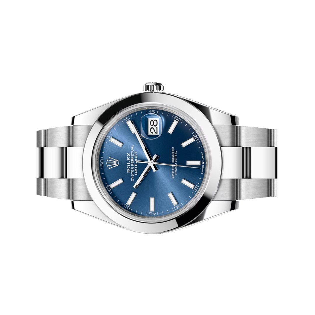 Rolex Datejust 41mm Stainless Steel Blue Index Dial 126300 — 2