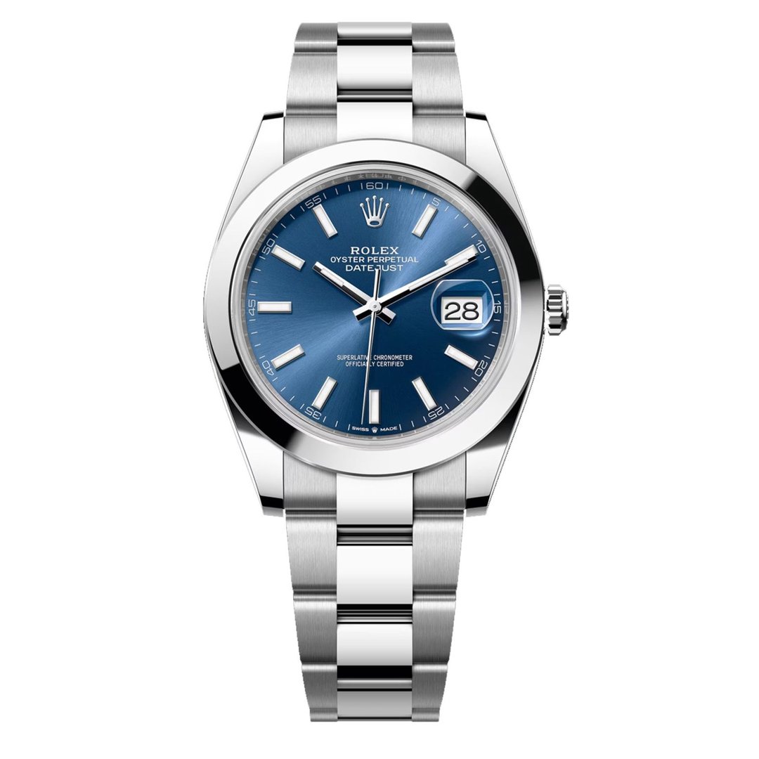 Rolex Datejust 41mm Stainless Steel Blue Index Dial 126300