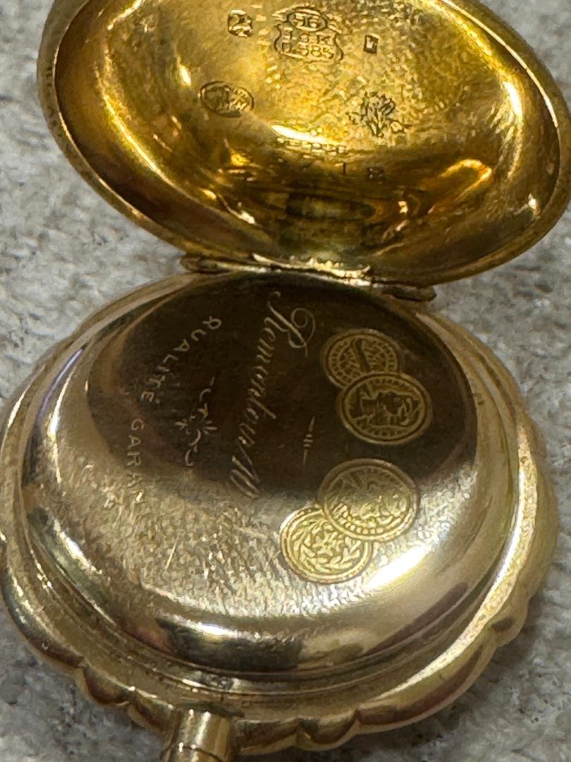 ساعت کلکسیونی طلا با 10عدد جواهر یاقوت — 5