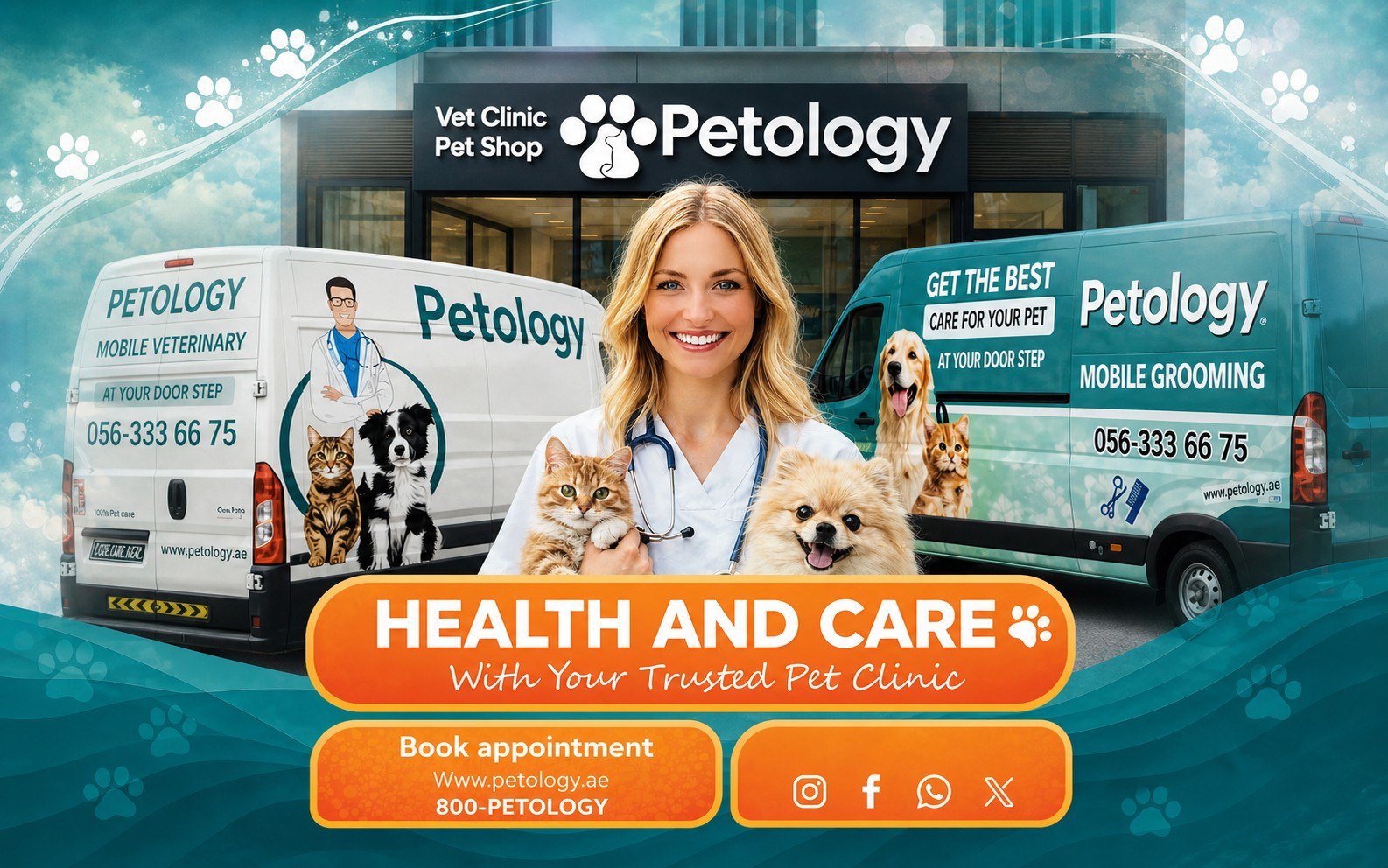 کلینیک دامپزشکی و پت شاپ Petology Vet Clinic & Petshop