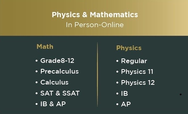 Senior Math & Physics Educator — 2