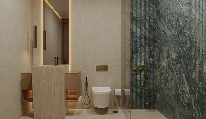 47 sqm Studio by Bin Ghatti in Al Jadaf; Rent with 4 Cheques — 2