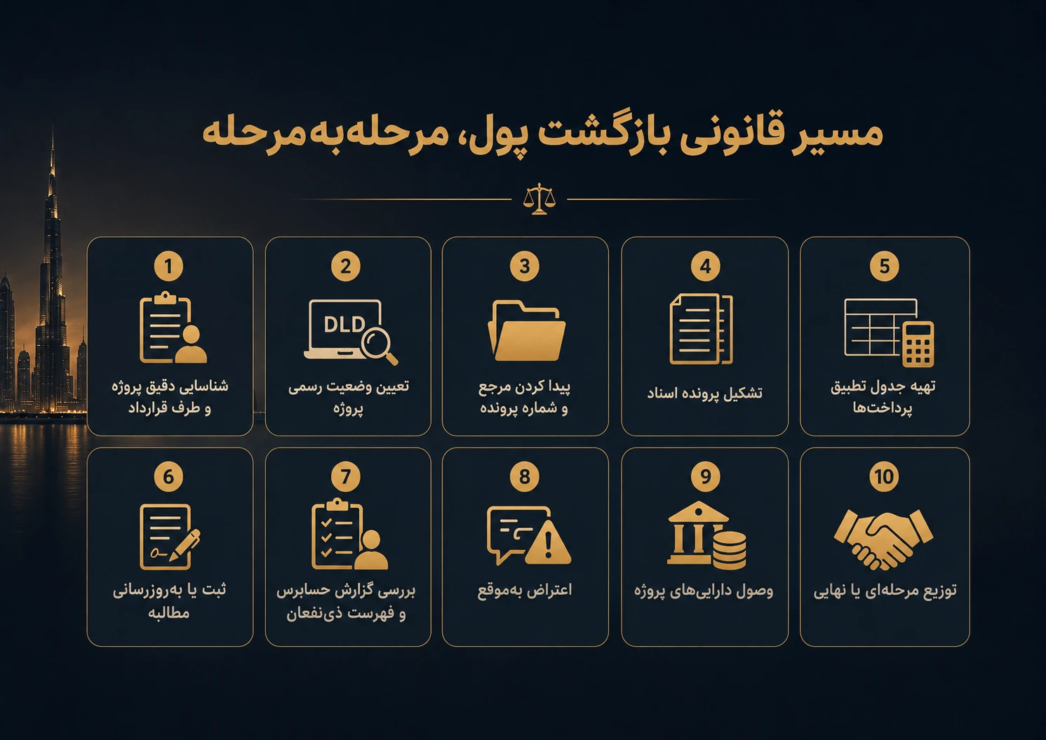 Roadmap and step-by-step legal path for refunding money in Dubai
