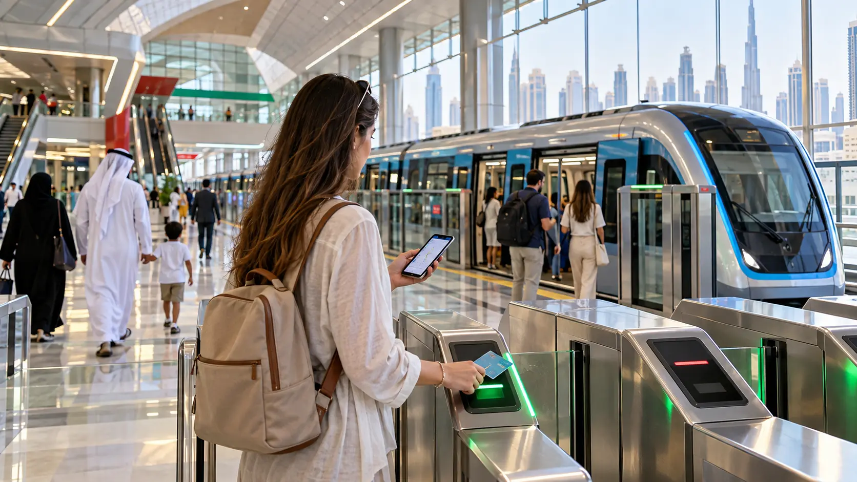 چطور سوار متروی دبی بشیم؟