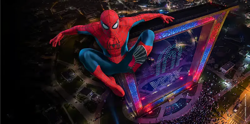 Spider-Man is Climbing the Dubai Frame This Weekend and Watching is Free!