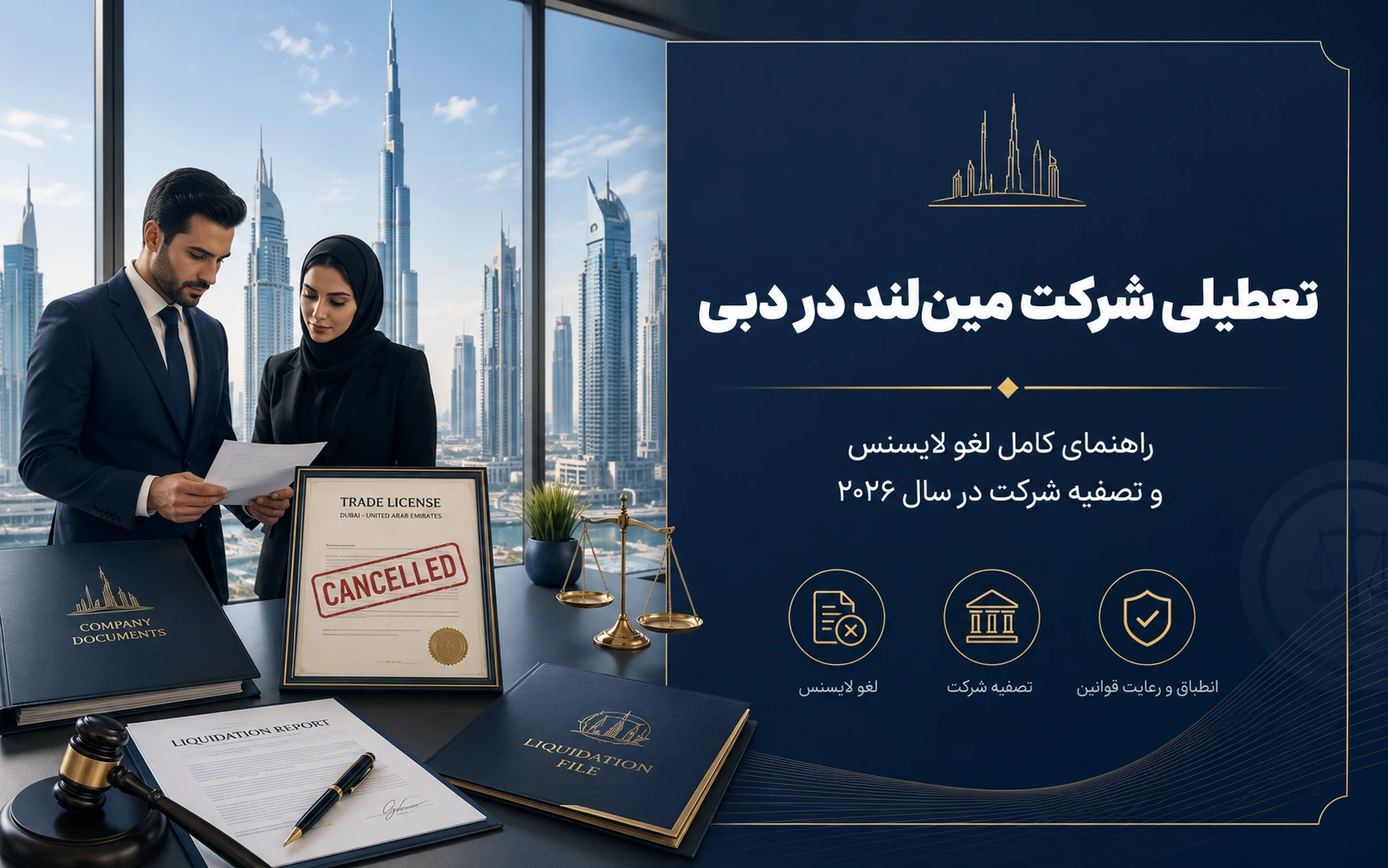 Closure of Mainland Company in Dubai; Complete Guide to License Cancellation and Company Liquidation in 2026